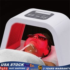 Máscara facial LED terapia de luz-7 colores lámpara de luz de terapia LED herramienta facial para el cuidado de la piel