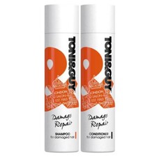 Toni&Guy Cuidado del Cabello Paquete de Champú Reparador de Daños 250 ml y Acondicionador 250 ml