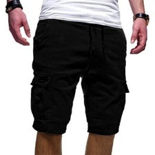 Pantalones Cortos Para Hombre Pantalones Carga Informales Chinos Moda 6 Bolsillos Pantalones de Playa