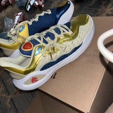 Zapatos de baloncesto Under Armour Curry Flow 11 Champion Mindset para hombre 10 dorados