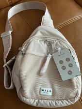 WILO THE LABEL BOLSO BANDOLERA MALLA UN HOMBRO llavero NUEVO CON ETIQUETAS $88 unisex