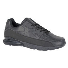 Hombres Niños Entrenadores DEK Deportes Zapatos Escolares Informales Con Cordones Negro Entrenador Pimlico
