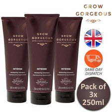 Champú para cabello Grow Gorgeous Intelligent Haircare engrosamiento intenso 250 ml paquetes de 3