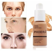 Corrector de maquillaje facial cobertura completa impecable mate base líquida Phoera para piel