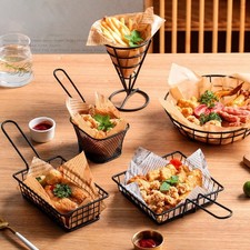 Cubo de comedor para patatas fritas y aperitivos indispensable para bares y exteriores-Ev