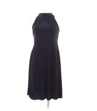 MANGO Damen Kleid Gr. S Sommerkleid A-Linien Blau