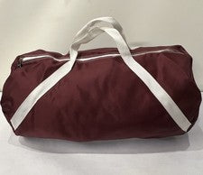 "Bolso de mano vintage de nailon granate con rollo de lona de Toppers 10 X 18"" estilo n.º 1500 ¡Nuevo!