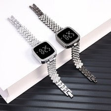 Reloj LED Touch con correa de aleación estilo y único para diseño de borde para