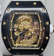 Reloj automático esqueleto Invicta S1 Rally Dragon Edition para hombre 41 mm blanco 49013