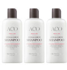 Champú anticaspa ACO Special Care 3 x 200 ml - sin perfume, suave y eficaz