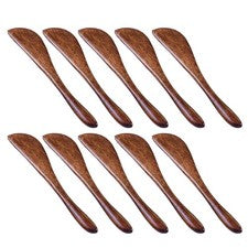 Paquete de 10 utensilios de cocina de madera, madera condimento de 6 pulgadas súper prácticos Jelly3034