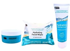 Kit de 3 piezas para el cuidado de la piel hidratante b.pure en comparación con Neutrogena Hydro Boost
