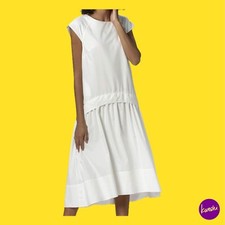 APART FASHION Vestido Coordenadas Simulado para Mujer, Mangas Cap, Crema, UK L | EU 42