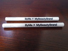 MY BEAUTY BRAND x BY ME Delineador de ojos líquido negro tamaño completo lote de 2 0,06 oz/1,8 ml SELLADO