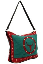 Bolso de Mano Southwest Design Plantilla de Algodón Sin Forro Cartera Texas Steer Marcas NUEVO