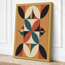 Impresión geométrica en lienzo mandala arte de pared decoración del hogar listo para colgar
