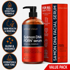 Suero facial Salmon DNA PDRN para renovación e hidratación de la piel, cuidado antienvejecimiento, 8 oz