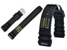 Correa de reloj para Citizen Sport correa de caucho negro 18 20 22 24 mm (N.D.LIMITS)