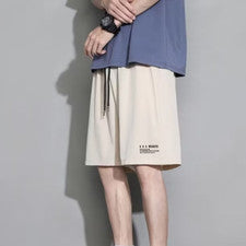 Pantalones Cortos Para Hombre Verano Estilo Delgado Marea Sueltos Pantalones Seda Hielo Secado Rápido Níquel Pantalones