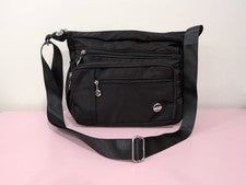 Jiel Shi Light Life Moda-Mujer Negro Bandolera Bolso de Viaje Bolsillos