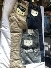 Pantalones de mezclilla para hombre Oscar calce regular pierna recta estilo seleccionado CA999