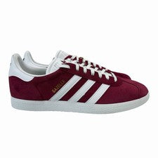 Adidas Gazelle Colegial Borgoña Blanco Dorado Zapatos B41645 Para hombres Tallas 9.5-11.5