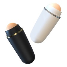 Rodillos faciales volcánicos reutilizables absorbentes de aceite herramienta de cuidado de la piel para el hogar 2 pieza