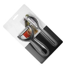 Pelador de cocina 2 piezas giratorio + Y para frutas verduras negro