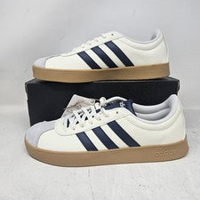 Zapatos informales Adidas VL Court Base 'Off White Navy' / JI1766 / para mujer talla 7,5