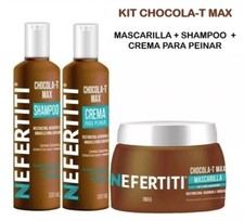 Kit Nefertiti Chocola-T Max - Champú + Mascarilla + Crema Sin Enjuague
