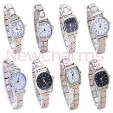 Joyería de reloj italiano de acero inoxidable - diseños de reloj pulsera con dije de 9 mm