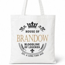Bolso de Mano de Algodón Casa del Apellido RANDOW Idea de Regalo
