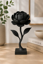 Elegante Escultura Flor de Peonía - Moderna Decoración Floral del Hogar Multicolor