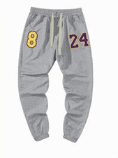 8-24 Pantalones deportivos negros Mamba Kobe Bryant Lakers negros/grises TODAS LAS TALLAS