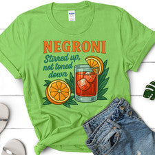 Camiseta Negroni Camisa de Cóctel Italiana Unisex Camiseta Gildan