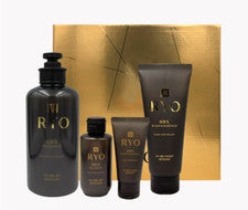 RYO Premium HBX Alivio de la Pérdida de Cabello Set de Regalo Champú Cabello Cuero Cabelludo Paquete de 4 ítems / RÁPIDO