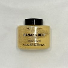 Revolution, polvo de hornear suelto, polvo fijador de maquillaje, plátano largo, 1,12 oz