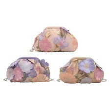 Bolso clutch de mujer con estampado floral, elegante bandolera para citas,