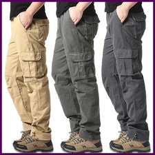 Mono suelto de bolsillo grande para hombre deportes al aire libre trotar pantalones tácticos elásticos