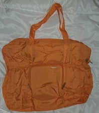 NUEVO Bolso de Compras Baggallini Bolso de Viaje Grande Nylon Naranja Nuevo sin Etiquetas