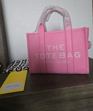 Bolso de Mano para Mujer The Marc Jacobs Mediano de Cuero Rosa Nuevo