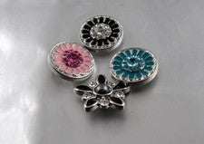 Wechsel Schmuck Druckknopf System Blume verschiedene Designs und Farben