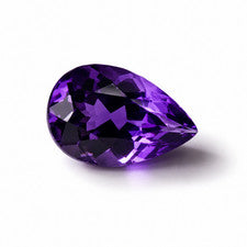 Piedra preciosa natural rica amatista púrpura corte pera 6x4 mm Uruguay para joyería