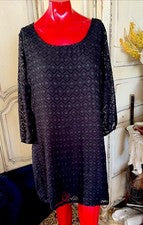 Vestido Mujer Diseño Por DOTTI Talla L Negro