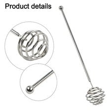 Cocina Miel Batidora Cuchara 304 Acero Inoxidable Batidora con Ergonómico para Mango