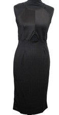 VESTIDO SEÑORA VESTIDO TUBO NEGRO CUT OUT BASIK talla 38 NUEVO
