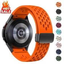 Correa de silicona genuina 20 mm 22 mm Samsung Galaxy Watch 4 42 mm activo 40/44 mm