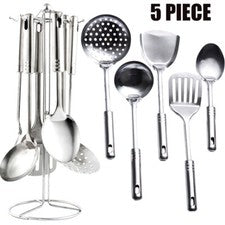 Juego de utensilios de cocina de acero inoxidable de 5 piezas