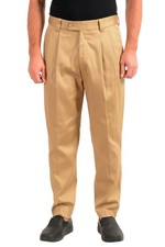 Pantalones informales plisados Hugo Boss para hombre "Pillip1" beige "ajuste de moda" EE. UU. 32R IT 48