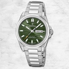 Festina Reloj de Hombre Hecho en Suiza Pulsera Acero Inoxidable Plata UF20073/4
